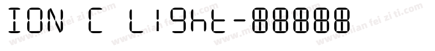 ION C Light字体转换